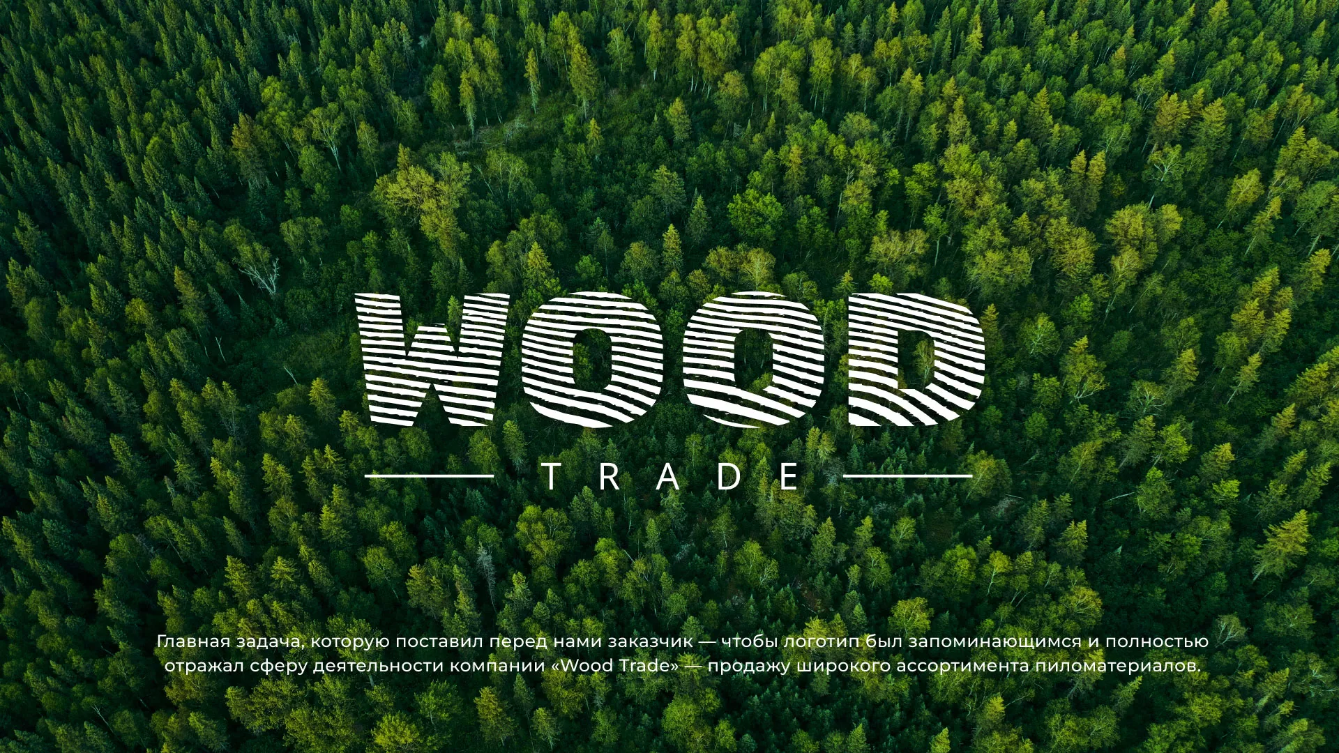 Разработка логотипа для компании «Wood Trade» в Азнакаево